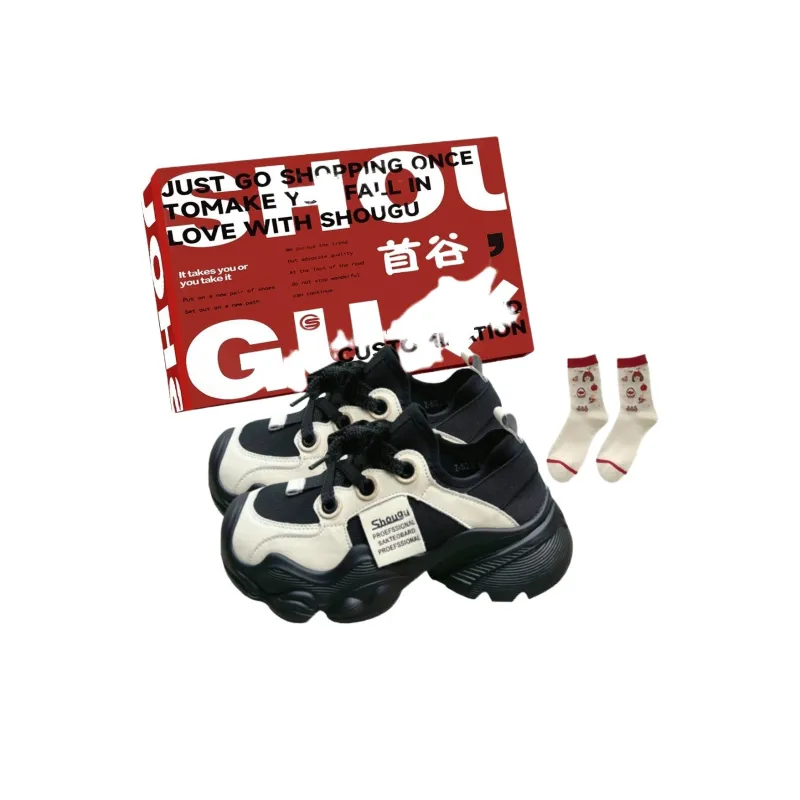 Shougu Breathable And Wear resistant Chunky Sneakers Women's-3