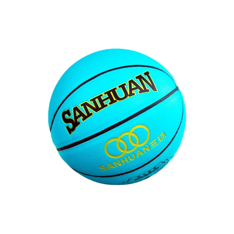 THREEHUAN PU Basketball Hua Meng Star Blue Size 4 Training Unisex-0
