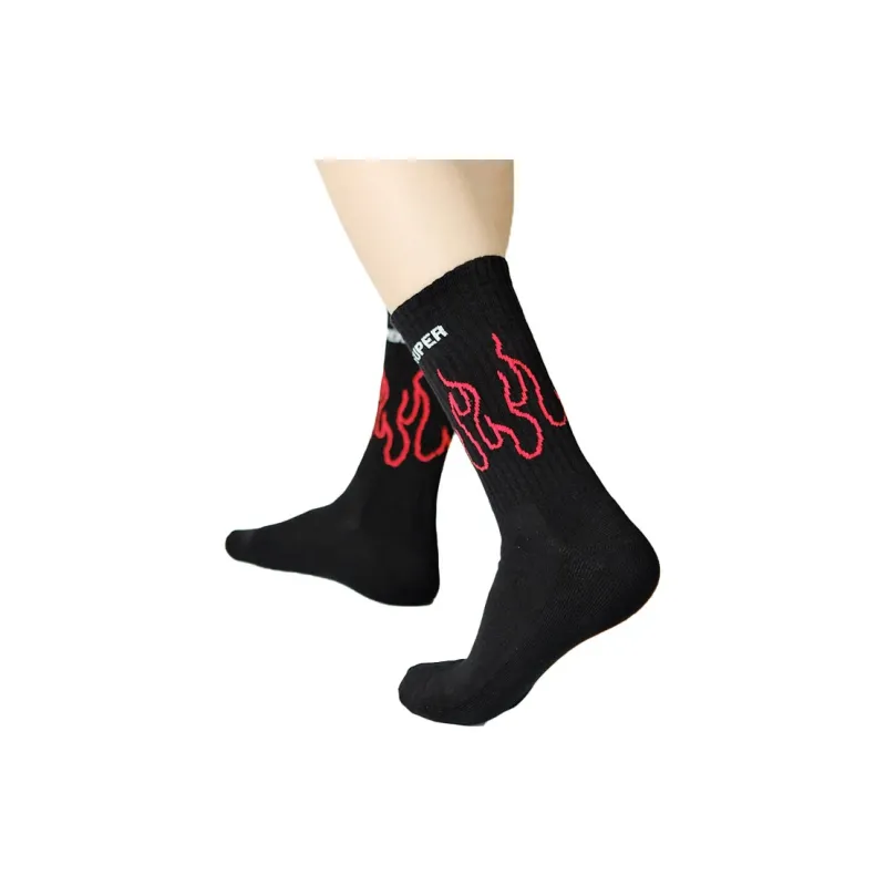 Vision Of Super Flame intarsia Knit Socks-1