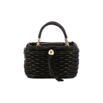Furla Genuine Leather Shoulder Bag, Crossbody Bag, Handbag Mini Women's Black