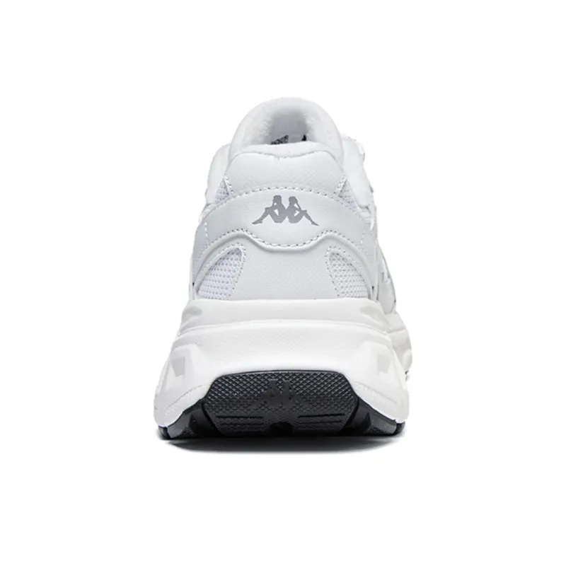 Kappa Anti Slip Wear Resistant Low Top Chunky Sneakers Unisex White Gray-5