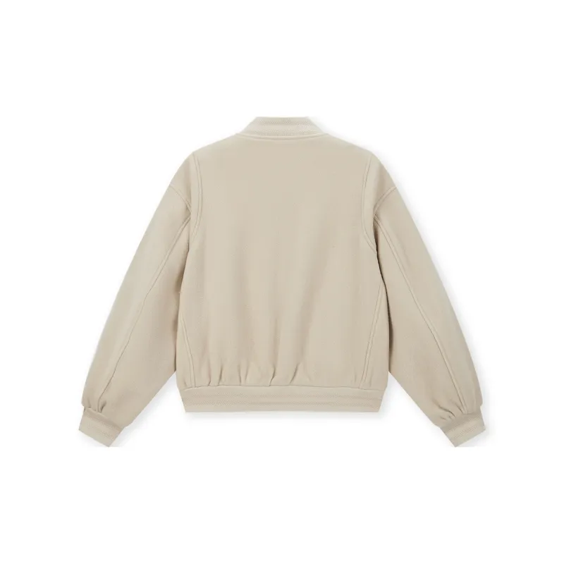 BONELESS Baseball Jacket Unisex Khaki-1