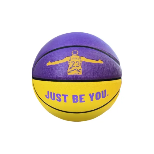 THREEHUAN PU Basketball Purple Yellow Size 5 Ball Training Unisex