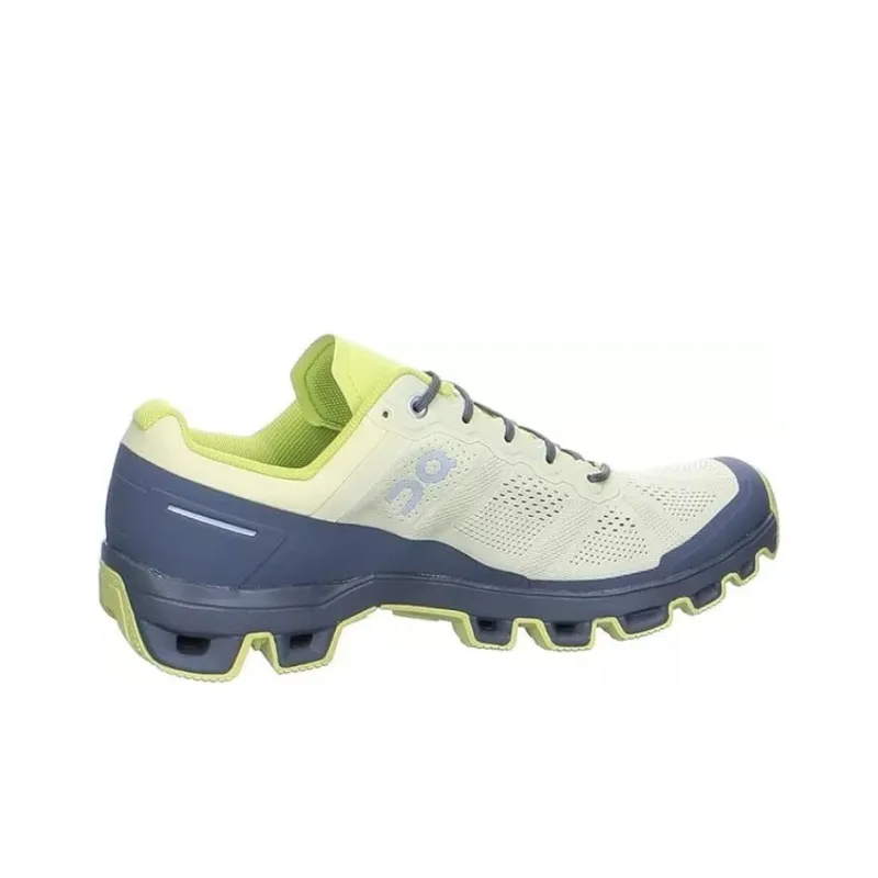 On Cloudventure Anti Slip Wear Resistant Low Top Casual Running Shoes Men's Gray Yellow-1