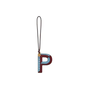 Mulberry Calfskin Charm Bag Accessory Women's Blue & Red