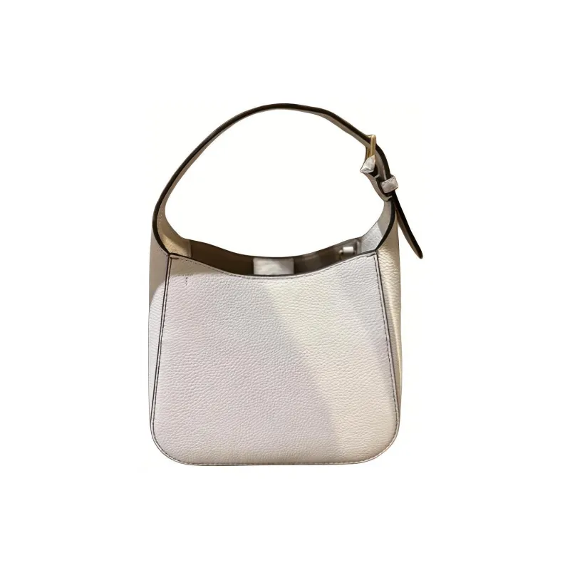TORY BURCH Thea Leather Bucket Bag, Handbag, Shoulder Bag Women's White-4