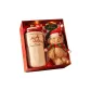 Rose Red 316 Insulated Cup+Christmas Bear+Greeting Card+Raffia+Light String+Box+Shopping Bag