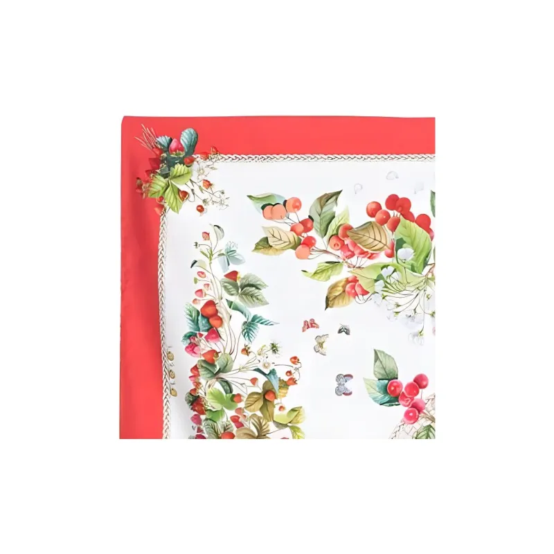 GUCCI Fruit-print Silk Scarf-2