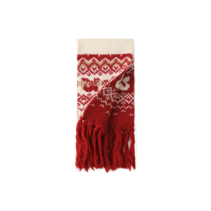 FREE RABBITⅡ Fall And Winter Thickened Warm Cold Resistant Atmosphere Scarf Unisex-1