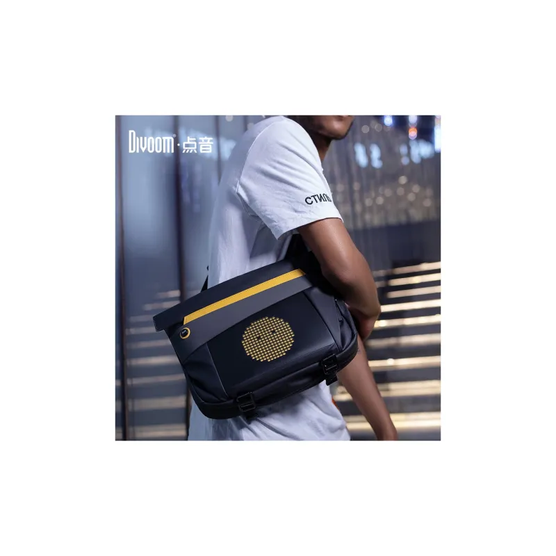 Divoom Polyester Shoulder Bag Crossbody Bag Regular Unisex Black-3