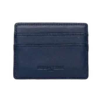 INES DE LA FRESSANGE Calfskin Card Holder Women's Marine Blue