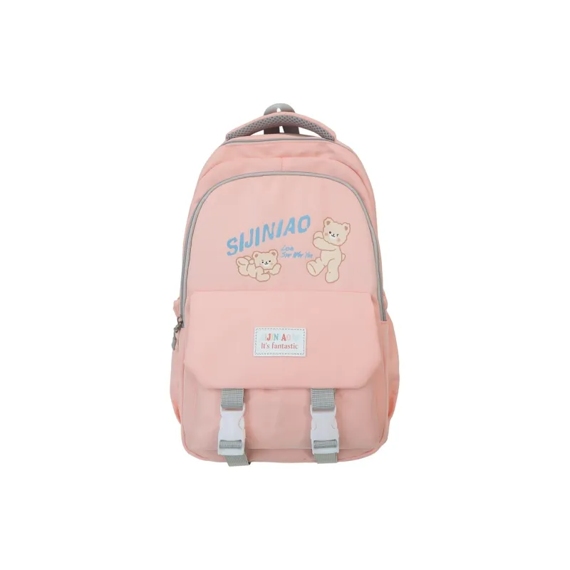 LUVISTRUE Nylon Backpack Regular Unisex Black Purple/Pink Blue/Gray-10