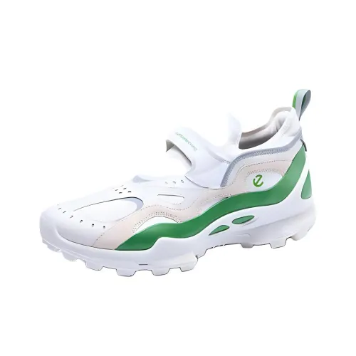 White Mountaineering x Ecco BIOM Capsules Abrasion Resistant Low Top Outdoor Shoes Women's White Green
