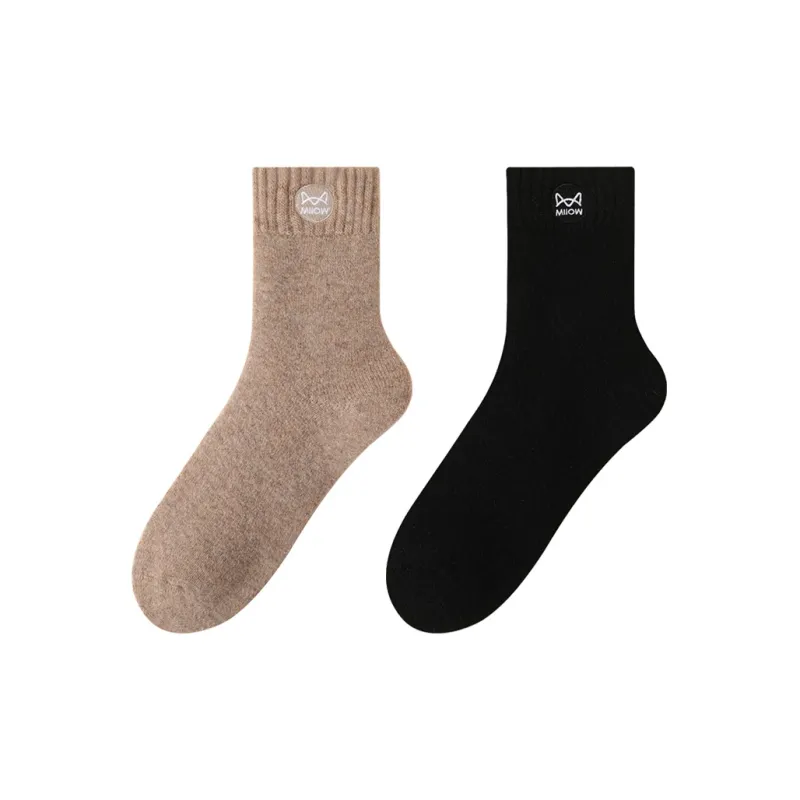 MIIOW Mid Calf Socks Unisex 2 Pack-6
