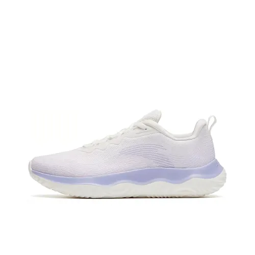 Anta Shenxi Cushioning Anti Slip And Wear Resistant Low Top Training Shoes Women's White Purple