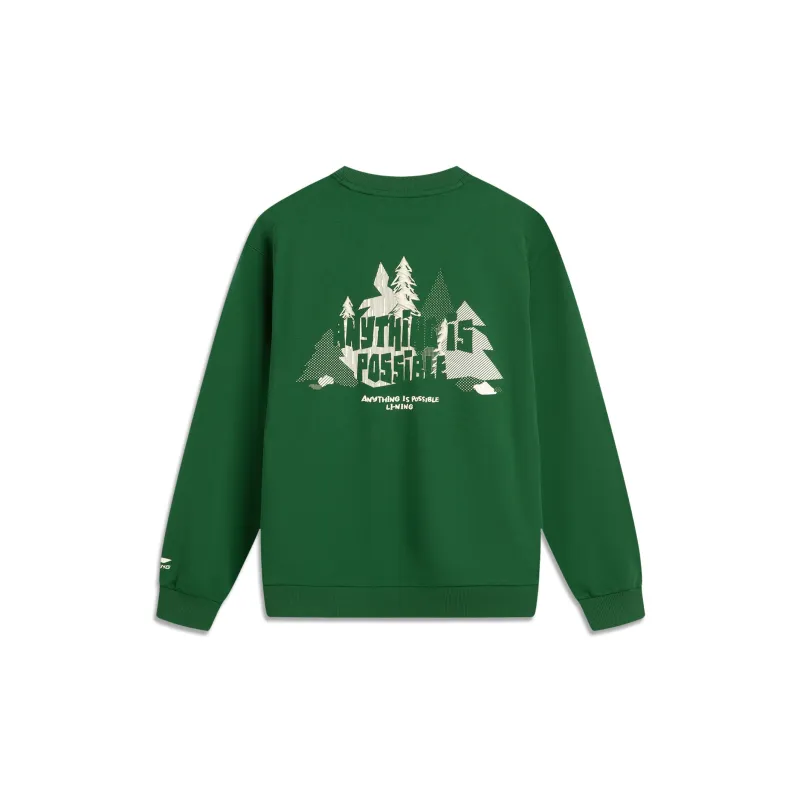 LiNing Sports Life Collection Sweatshirt Men's Eden Green-1