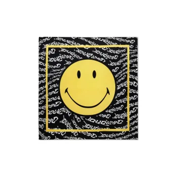 Desigual Polyester Knit Scarves Women's Black