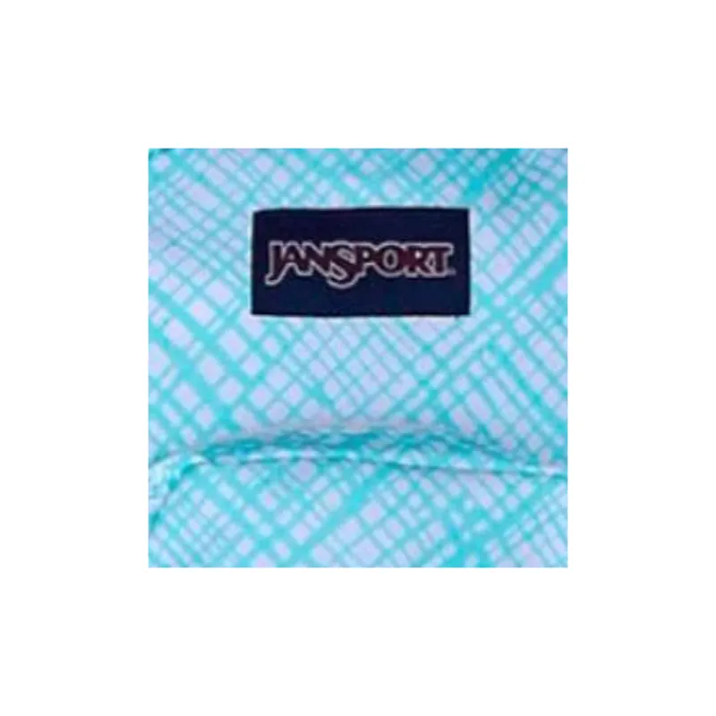 JanSport Polyester Backpack Mini Women's Plaid Blue Elf-3