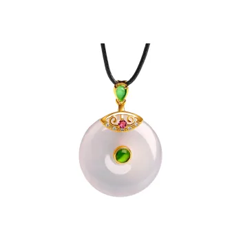 Oriental Jade Chalcedony Necklaces Unisex