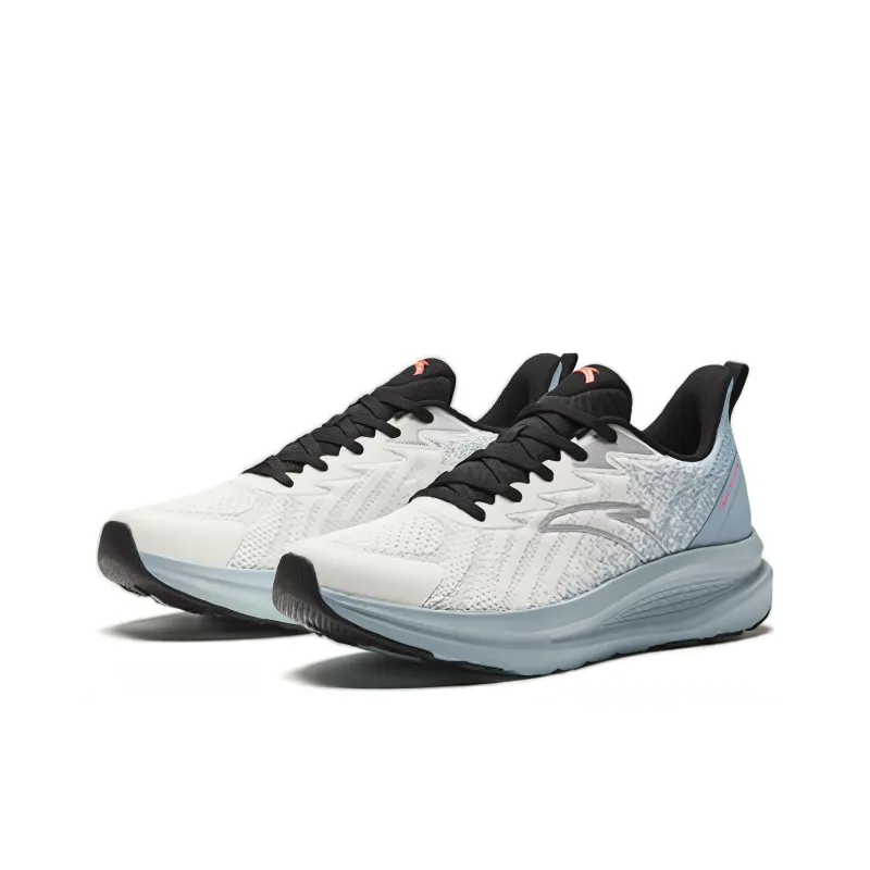 Anta Cloud Journey Cushioning Wear Resistant Low Top Casual Running Shoes Men's Gray-1