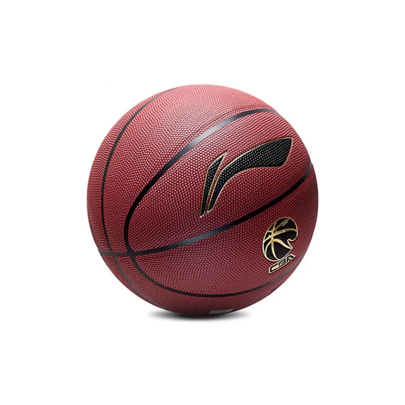 LiNing CBA Collection PU Basketball Brown Red Size 7 Ball Training Unisex-7