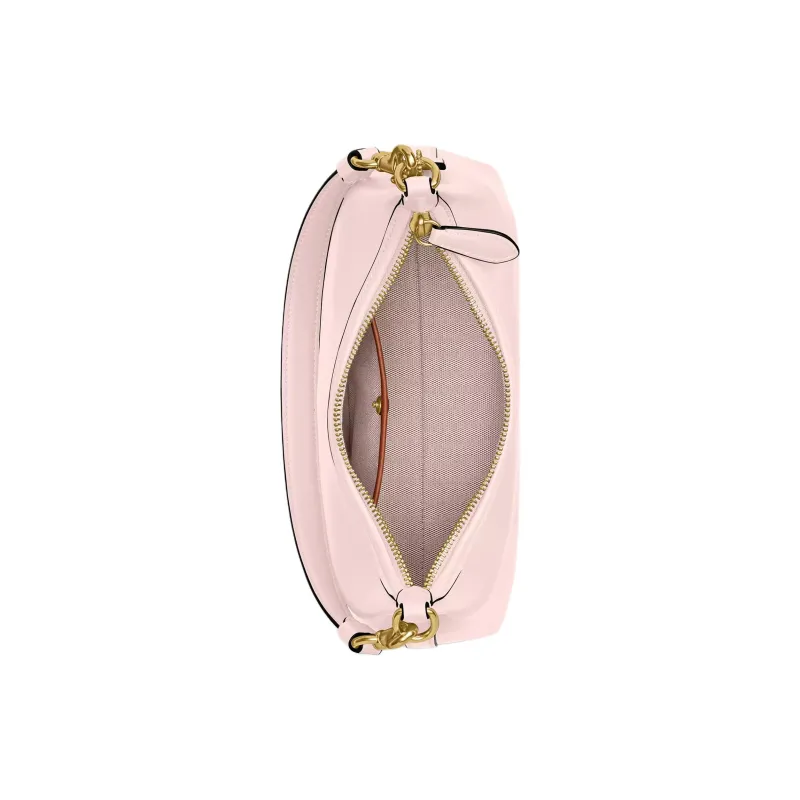 COACH Cow Leather Handbag Shoulder Bag Large Size Women's Blush Pink-3