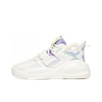 Anta Bastard 2.0 Life Collection Slip Resistant Coverage Mid Top Skateboard Shoes Women's Fluorescent Light Green