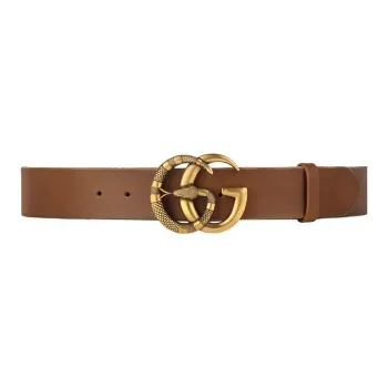 GUCCI Belt Double G Buckle With Snake
