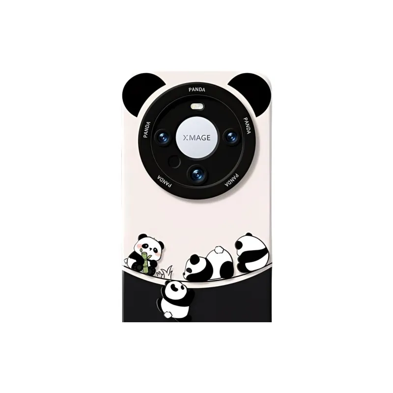 Wei Xin Silicone Material Naughty Panda Phone Cases Compatible With Huawei Mate 40/50/60/60 Pro/Pure 70/70 Pro+-1