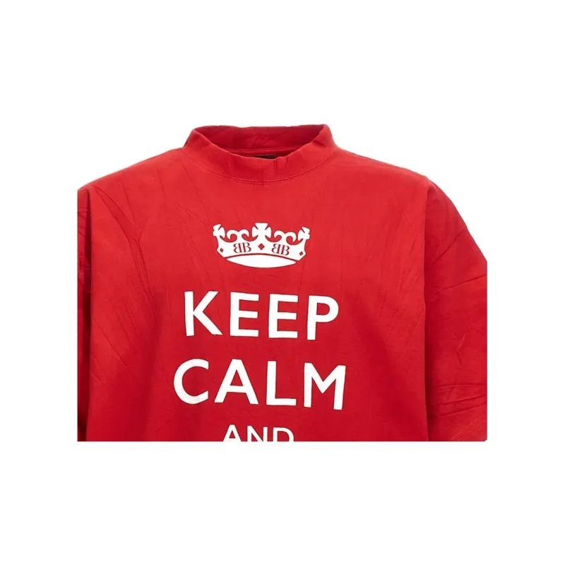 Balenciaga Logo Printed Crewneck T Shirt-8