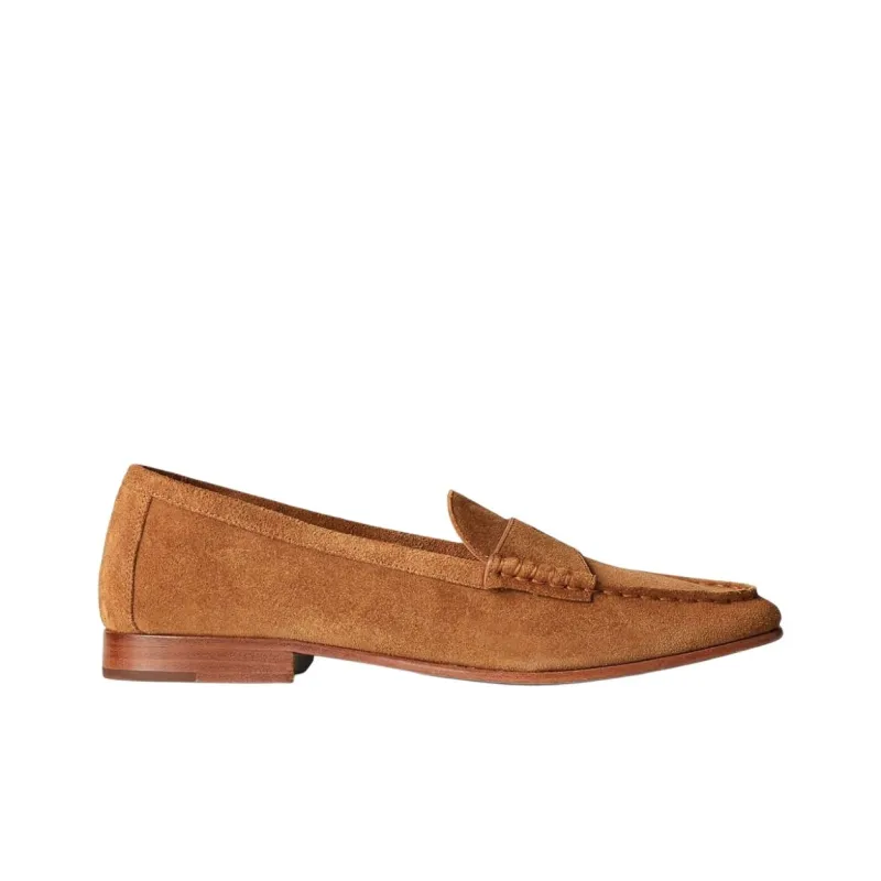 Polo Ralph Lauren Embossed-pony Suede Loafers Women's-1