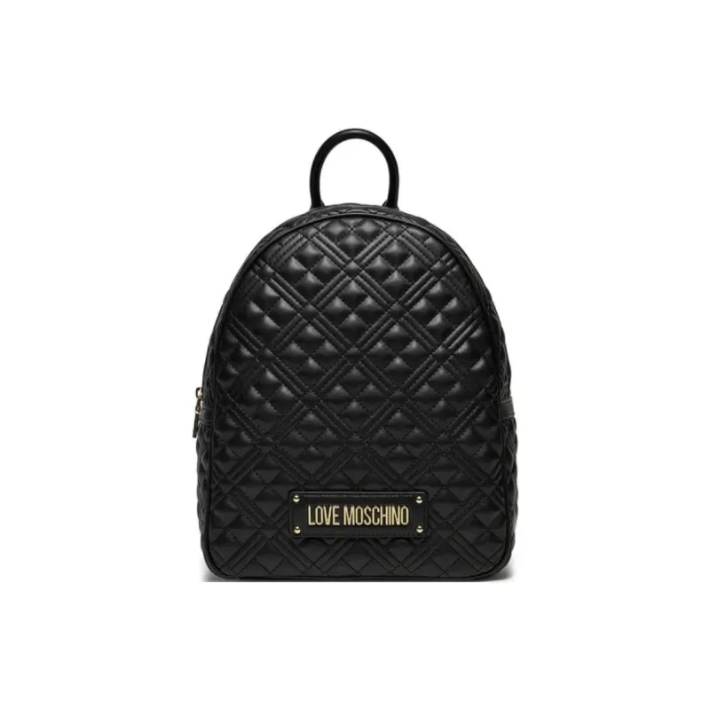 LOVE MOSCHINO Logo Lettering Quilted Backpack-0