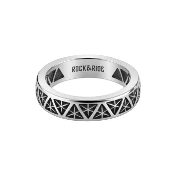 ROCK&RIDE 925 Sterling Silver Rings Men's