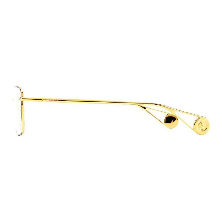 GUCCI Eyeglass Frames Unisex Gold-4