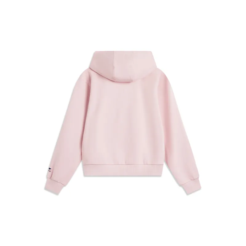 LiNing Sports Life Collection Sweatshirt Women's Light Crimson Pink-1