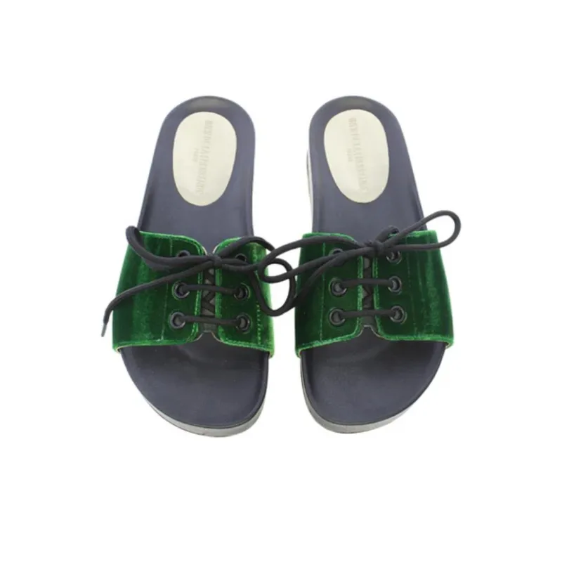 INES DE LA FRESSANGE Slide Slippers Women's Green-4
