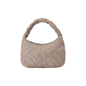 FILA FUSION Nylon Handbag Regular Women's Paper Gray Khaki