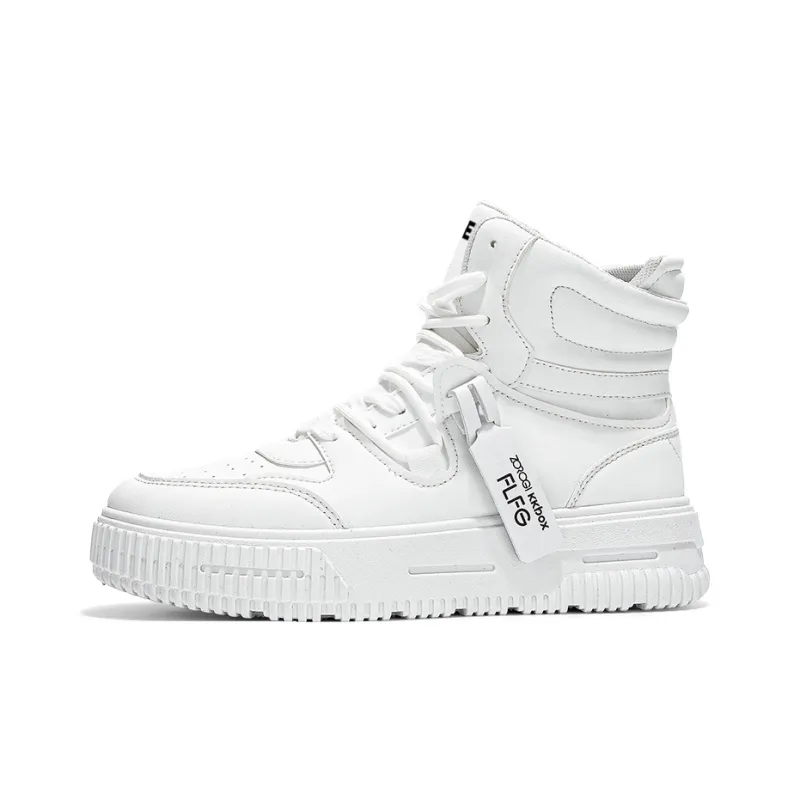 JKEM Cushioned Abrasion-Resistant Slip-Resistant High-Top Skateboard Shoes Unisex-0