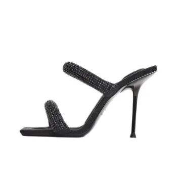 Alexander Wang Julie Slide Slippers 10.5cm Women's Black