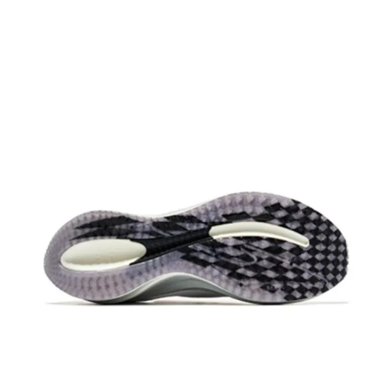 Erke Anti Slip And Wear Resistant Rebound Low Top Running Shoes Women's White Silver-4