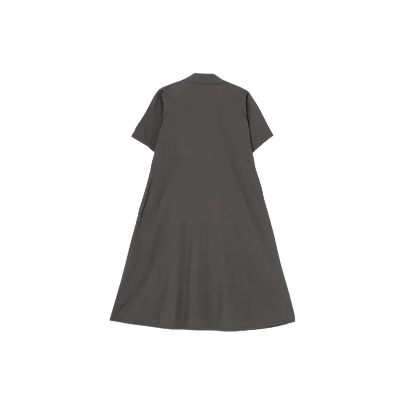 Yohji Yamamoto Short Sleeved Dress Women's Charcoal-1