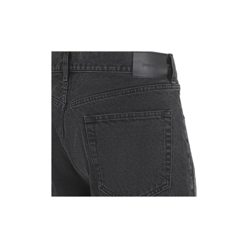 SAINT LAURENT Loose Fit Mid Rise Jeans-4