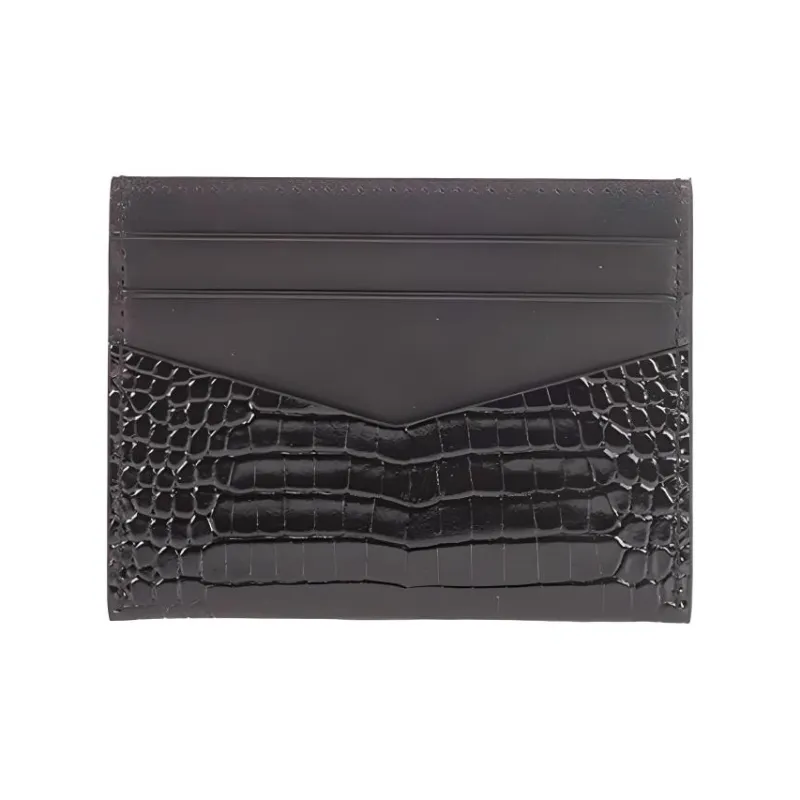 GIVENCHY Cow Leather Wallet Unisex Black-2