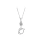 Plain Chain+Pendant+Crystal+Letter O