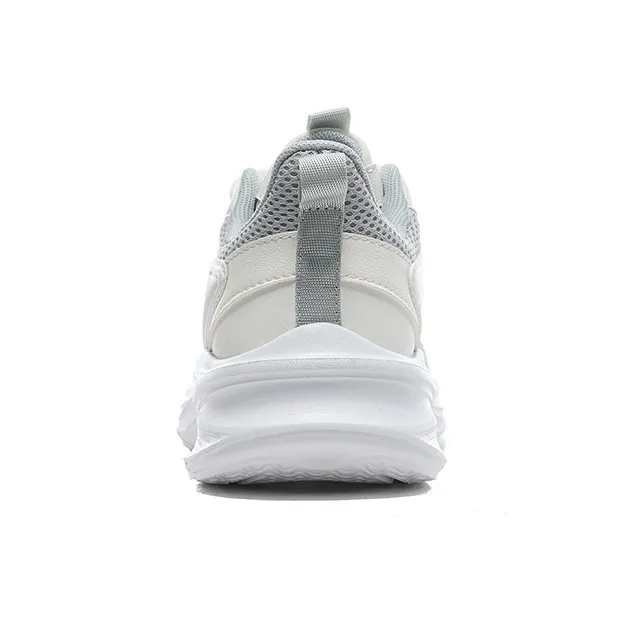 Warrior Wear resistant Lightweight Breathable And Non slip. Low Top Casual Running Shoes Unisex White Gray-3