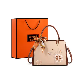 Vigno Synthetic Leather Shoulder Bag, Crossbody Bag, Handbag Regular Women's Apricot & Brown