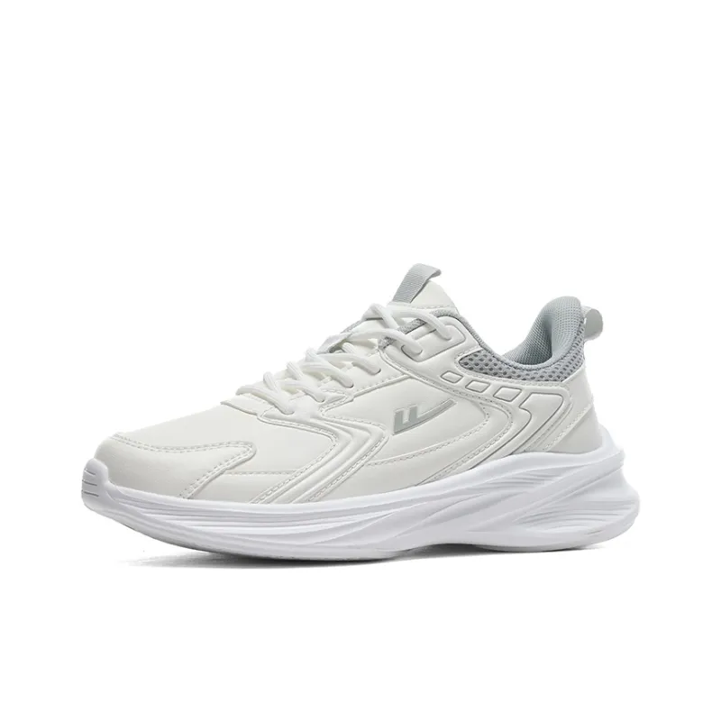 Warrior Wear resistant Lightweight Breathable And Non slip. Low Top Casual Running Shoes Unisex White Gray-1