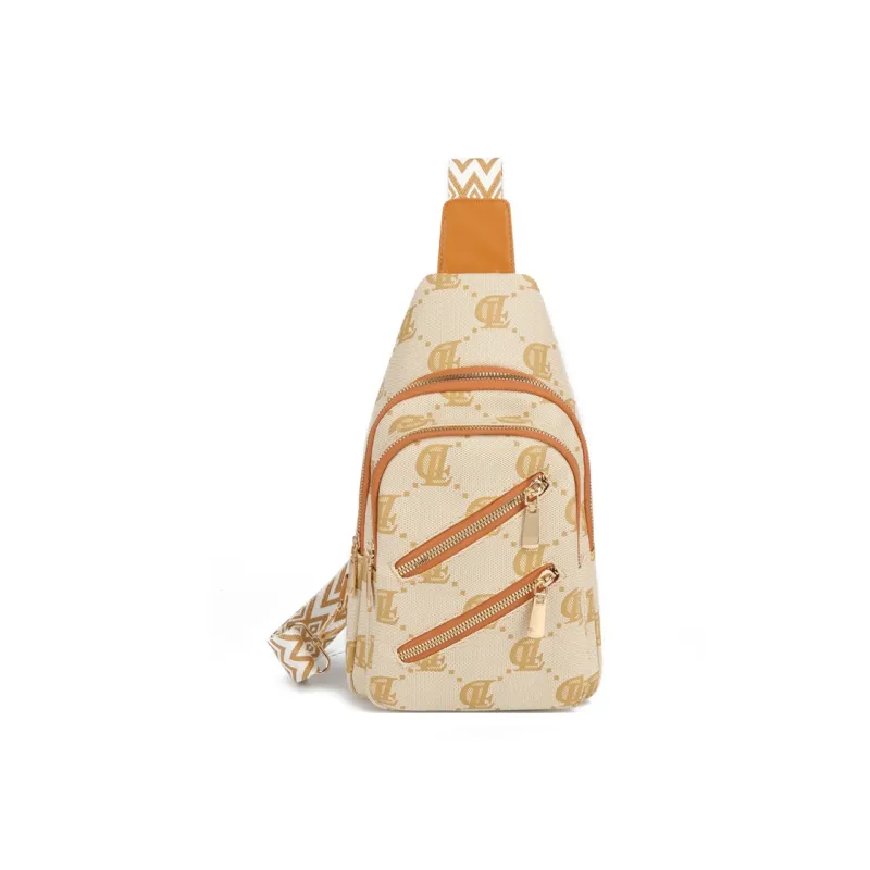Yalu PU One Shoulder Crossbody Bag, Sling Bag Tubas Women's Khaki/Blue/Coffee-4