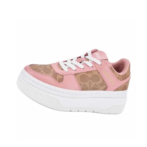COACH Low Top Skateboard Shoes Women's Pink