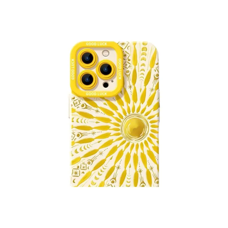 Wei Xin Silicone Material Gold Totem Phone Cases Compatible With IPhone 16/15 Pro Max/Apple 13/14 Pro/Max-1